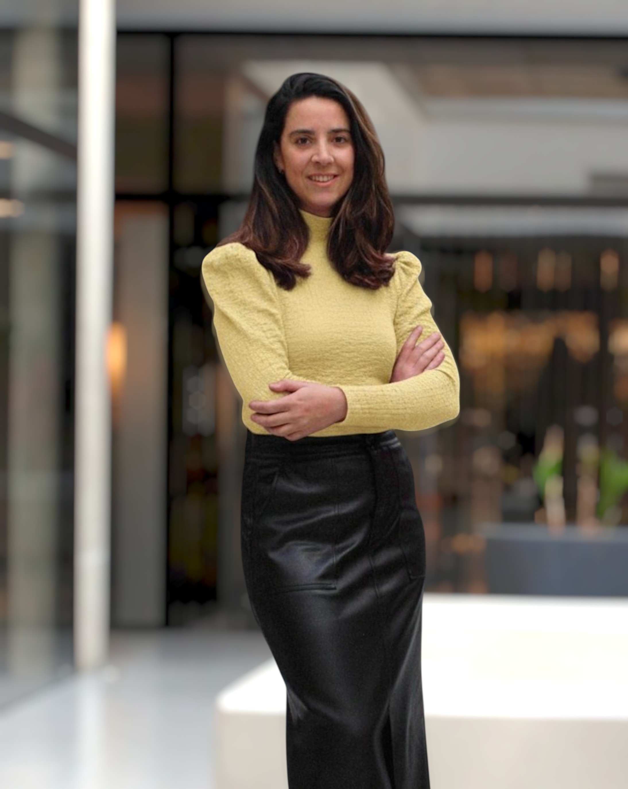 Maru Rivero speaking at a professional event